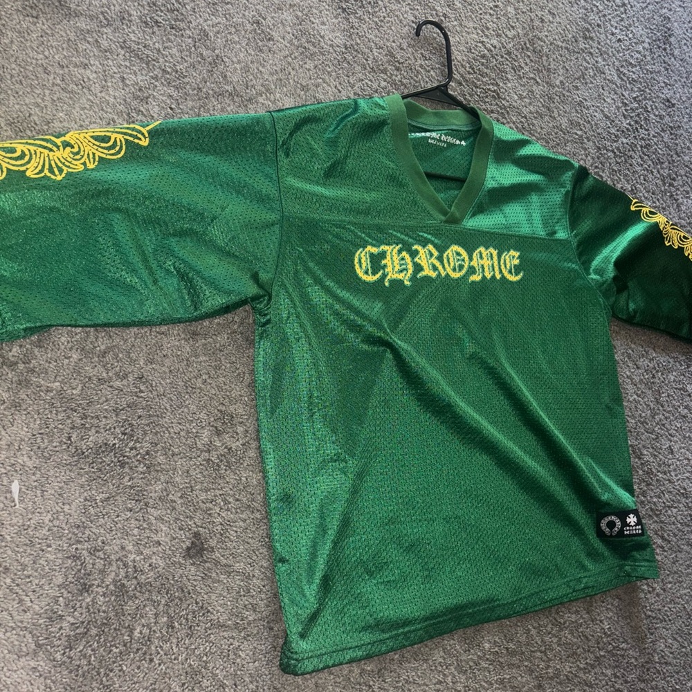 Chrome Hearts Green and Yellow Men's Shirt